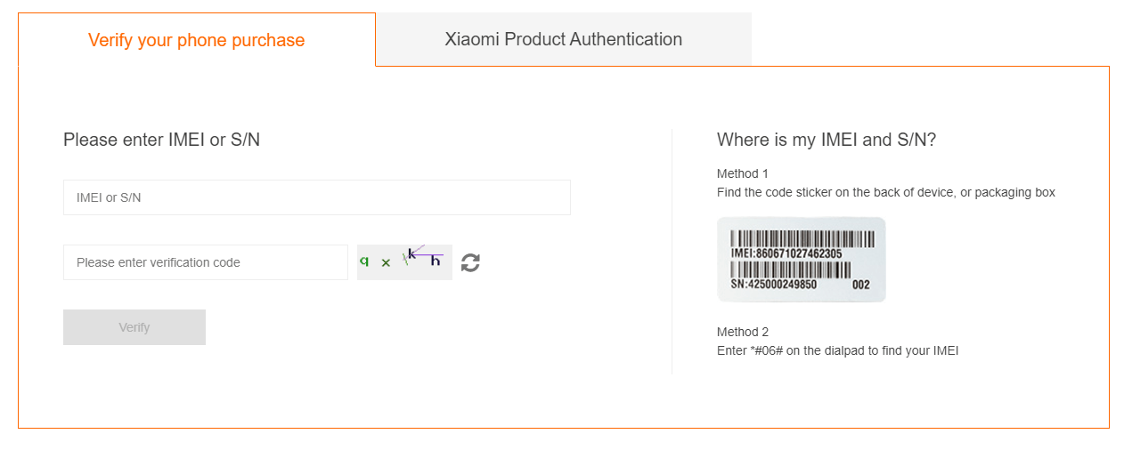 Verify Your Mi Phone Purchase Warranty? MiService.in